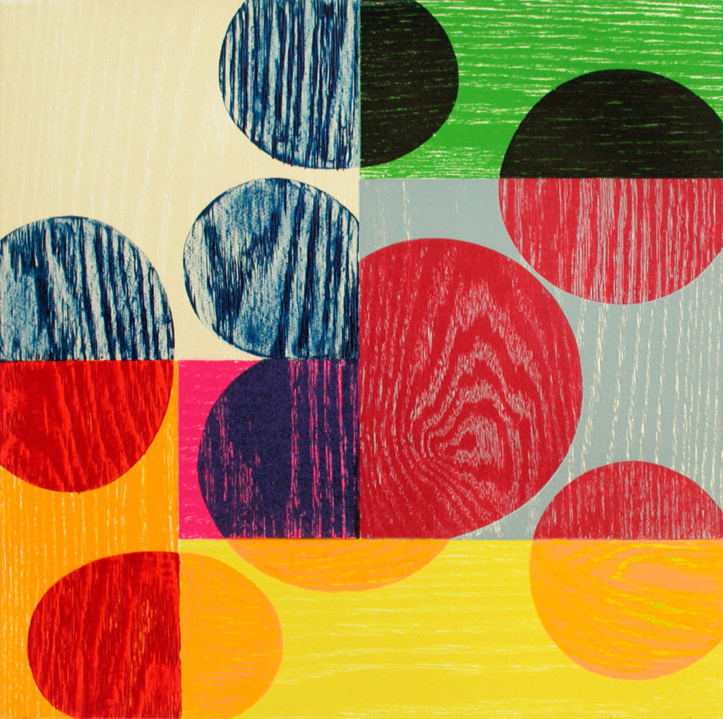 Arnoldi, Charles_Tremor_woodblock print 19 of 30_16 x 16 inches