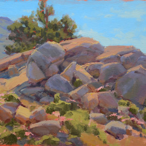 Lair of the Marmot, oil on canvas board,
10 x 12 inches