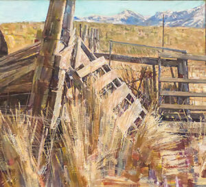 Nevada Corner, oil on canvas, 20 x 72 inches, SOLD