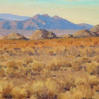 Jean LeGassick, Southern Nevada, oil on canvas board, 9 x 12 inches