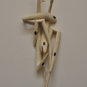 wood, paint
60 x 21 x 12 inches