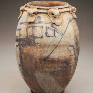 wood fired stoneware
12 x 7.5 inches