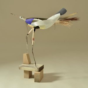 Bird #001, mixed media, 27 x 26 x 6 inches, $3,400