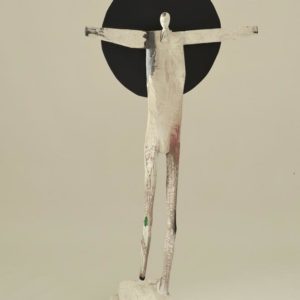 Eclipse #3, wood and paint, 55 x 25 x 15.5 inches, $7,500