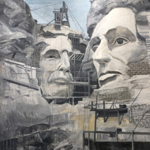 Rushmore, oil on canvas, 72 x 60 inches