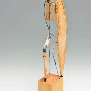 Robert Brady, Seated Figure 824, wood, paint, and wire