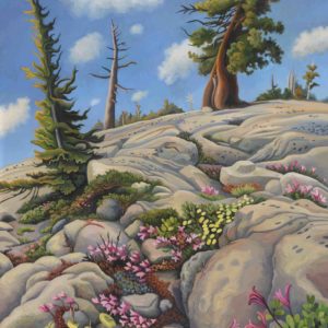 Phyllis Shafer,
Mountain Pride,
oil on linen, mounted on board,
20 x 16 inches,
SOLD