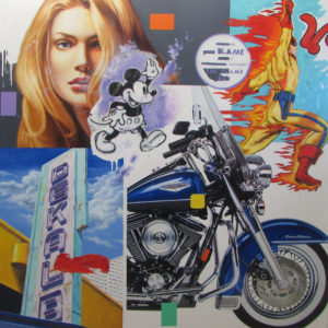 Road King, oil on canvas, 72 x 72 inches, $20,000