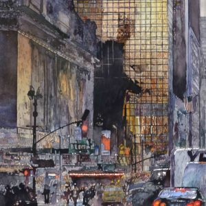 Salminen, John_Grand Central and 42nd Street_watercolor_29 x 21.25 inches