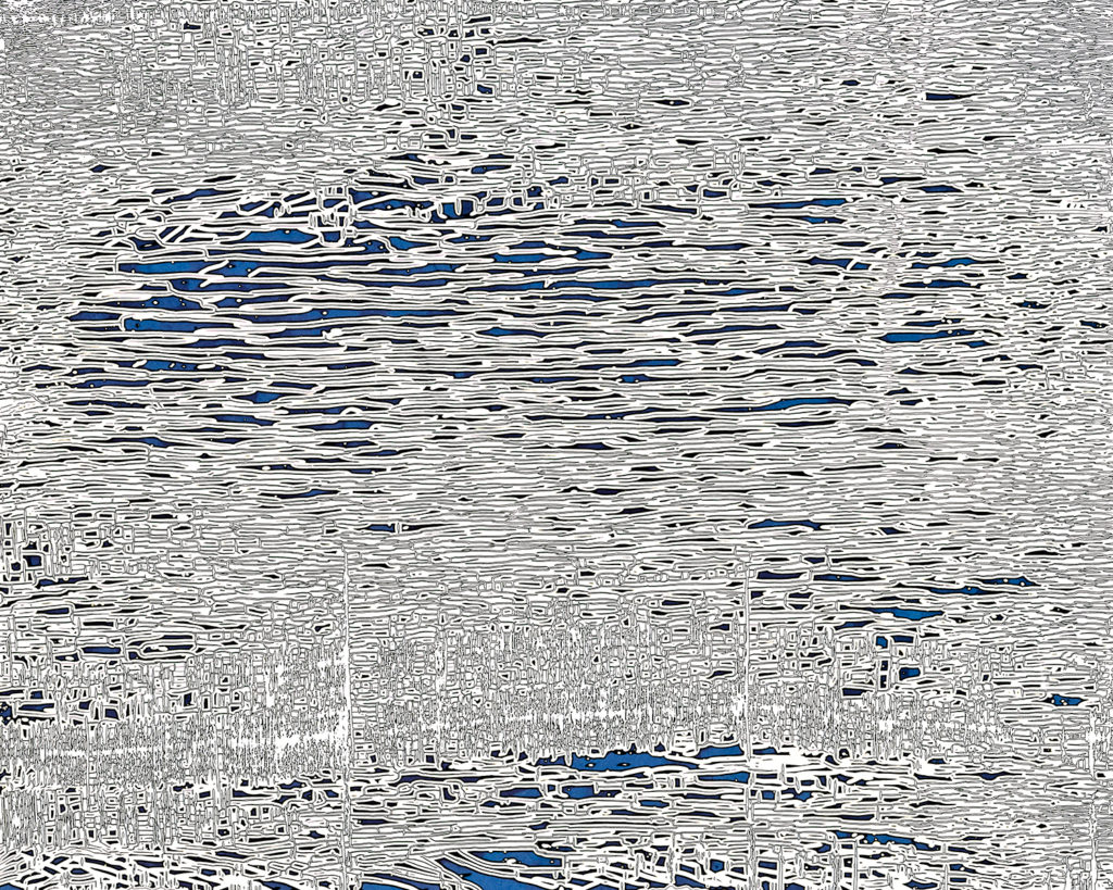 Nolan Preece, Ice Age, chemigram, 43 x 53 inches (other sizes available)
