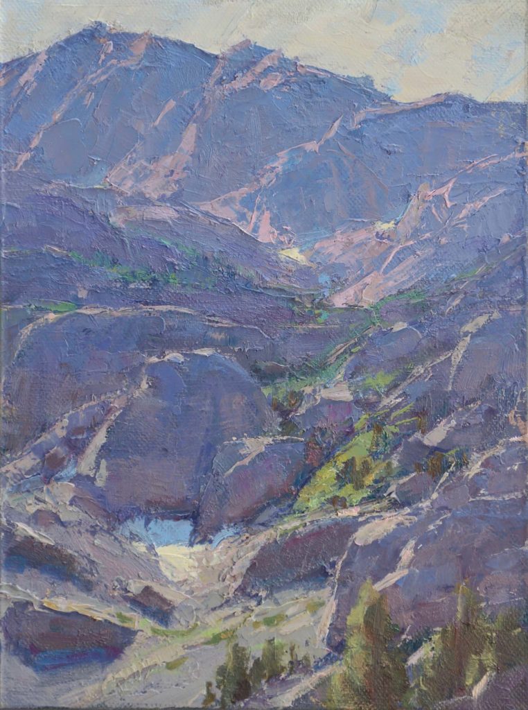 Rugged View, oil on panel, 8 x 6 inches