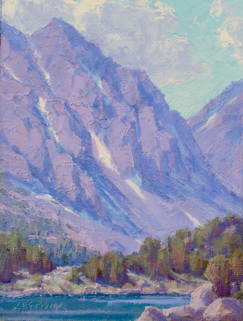 Steep Slopes - Above Heart Lake, oil on panel, 8 x 6