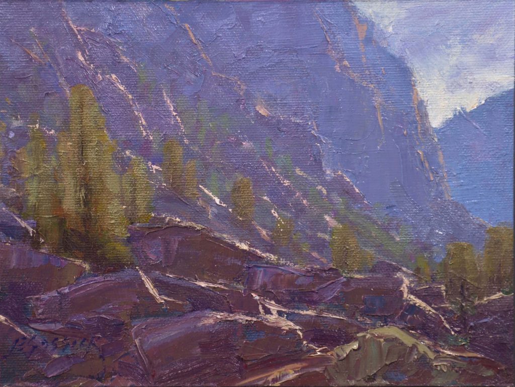 Up and Away, oil on canvas board, 6 x 8 inches