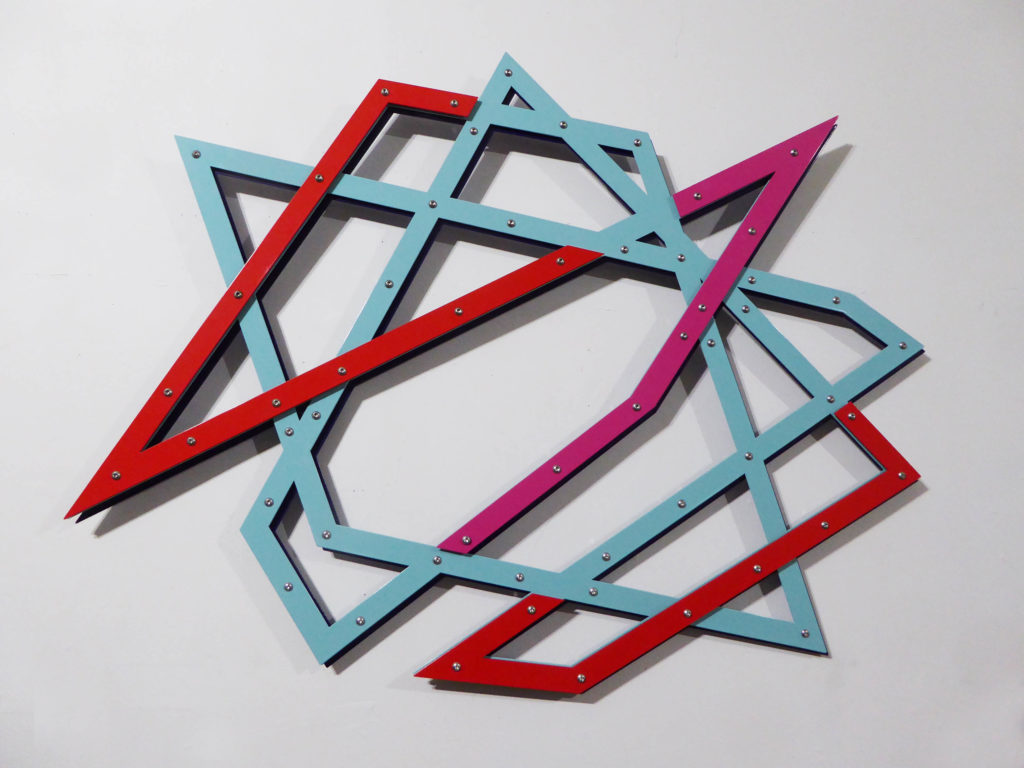 Linda Fleming, Dash, powder-coated steel, 41 (h) x 43 (w) x 1.5 (d) inches