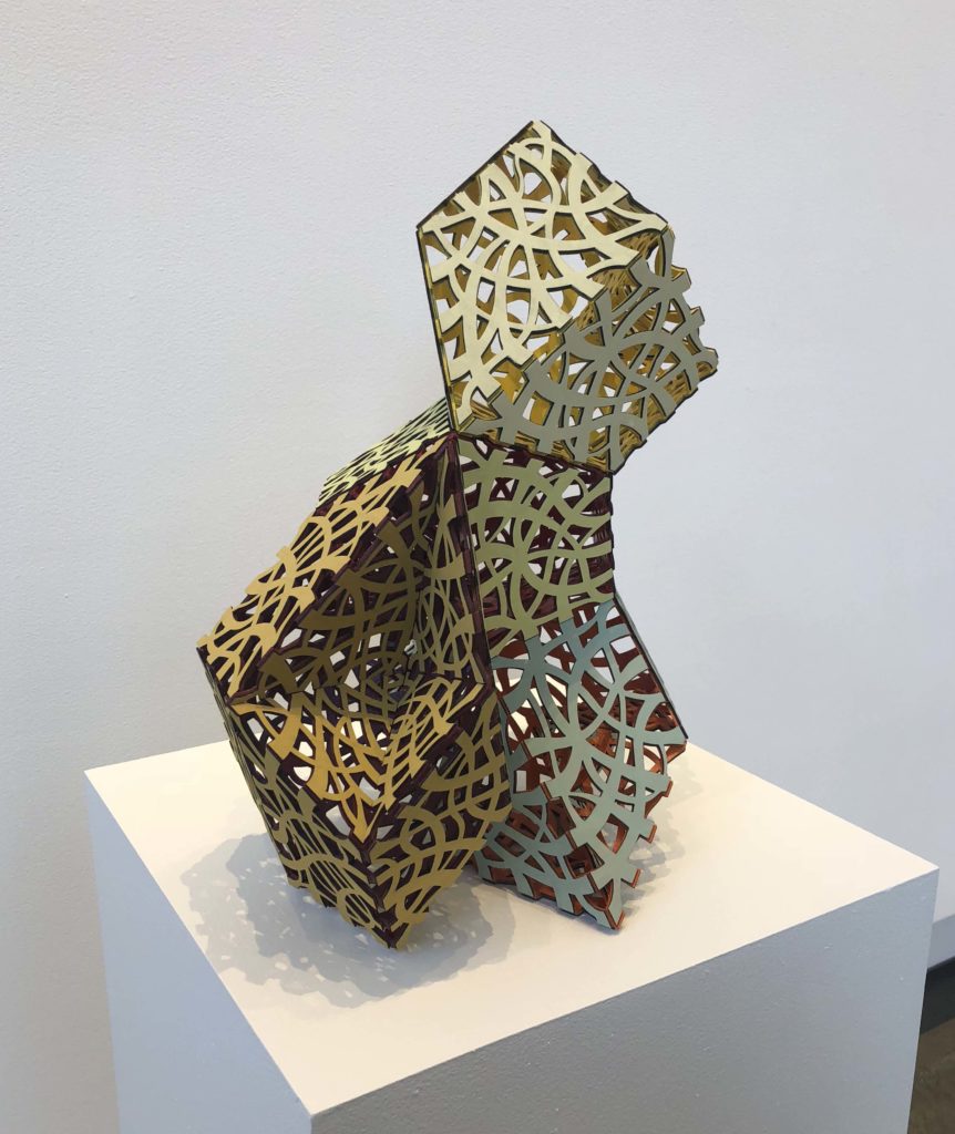 Linda Fleming, Solar Flare (edition of three), acrylic and plywood, 16 x 12 x 11