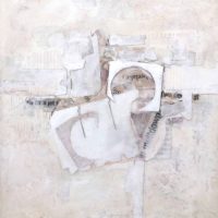 Maurice Nespor, Silence, mixed media, 20 x 18 inches