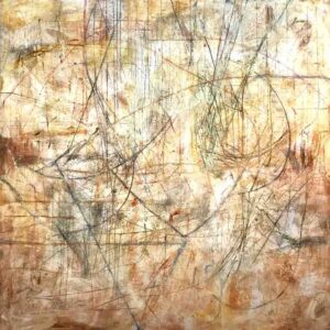 Mark Perlman, Canyon, encaustic on panel, 84 x 84 inches, $21,000
