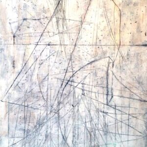 Mark Perlman, Skyline, encaustic on panel, 60 x 48 inches, $9,000