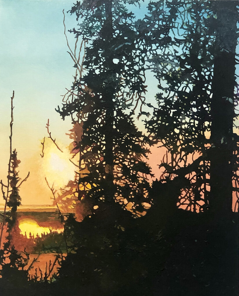 Kesler Woodward, Canticle, acrylic on canvas, 20 x 16 inches, SOLD