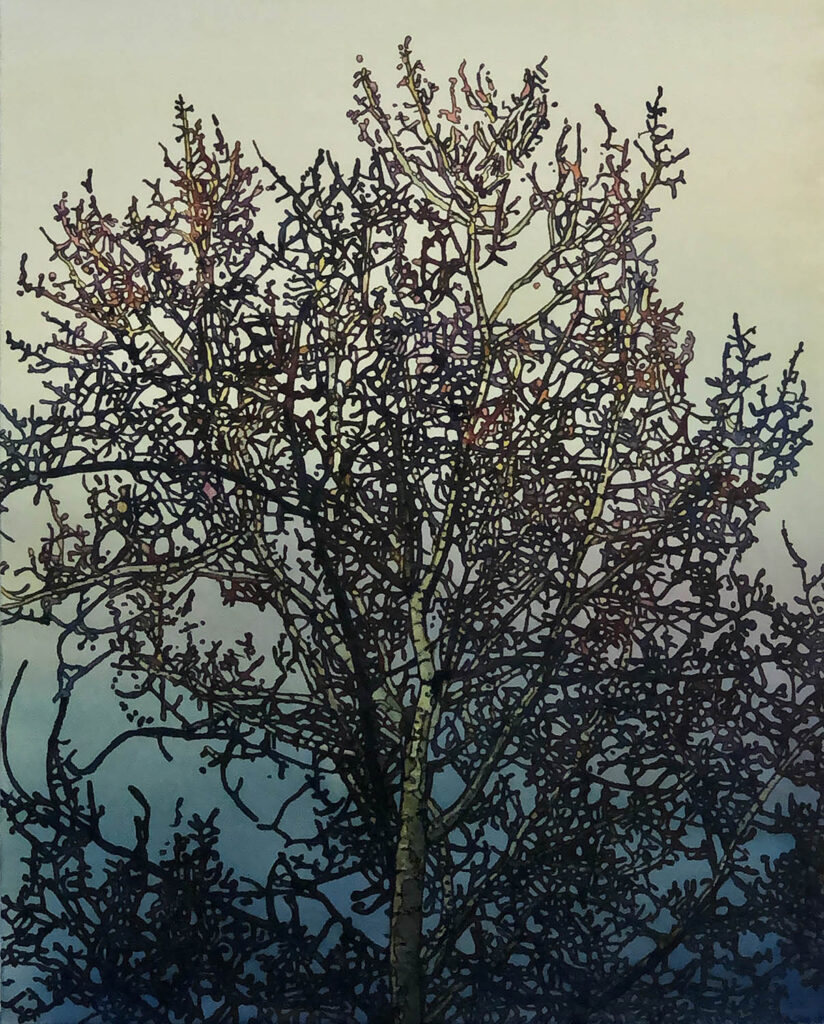 Kesler Woodward, Crown, acrylic on canvas, 20 x 16 inches, SOLD