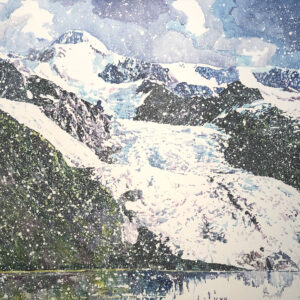 Kesler Woodward, Glacier Dreams, acrylic on canvas, 48 x 60 inches, SOLD