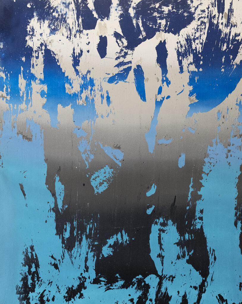 Chris Trueman, FBL, acrylic and acrylic spray paint on Yupo, mounted to sintra, 38 x 30 inches, $5,000