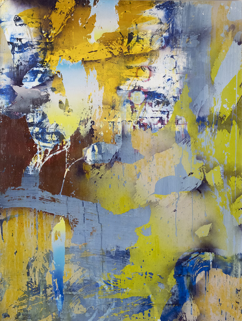 Chris Trueman, VSTB, acrylic and acrylic spray paint on Yupo, mounted to sintra, 40 x 30 inches, $5,000