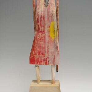 Figure #976, wood and paint, 28.5 x 9 x 6 inches