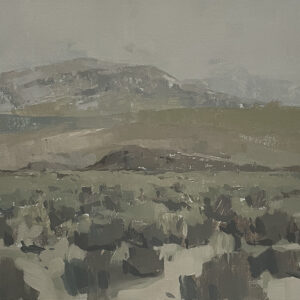 Mound, oil on paper, 8 x 9 inches, SOLD