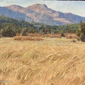 Jean LeGassick, Sweet Afternoon in Faith Valley, oil on canvas board, 6 x 8 inches, $1,000