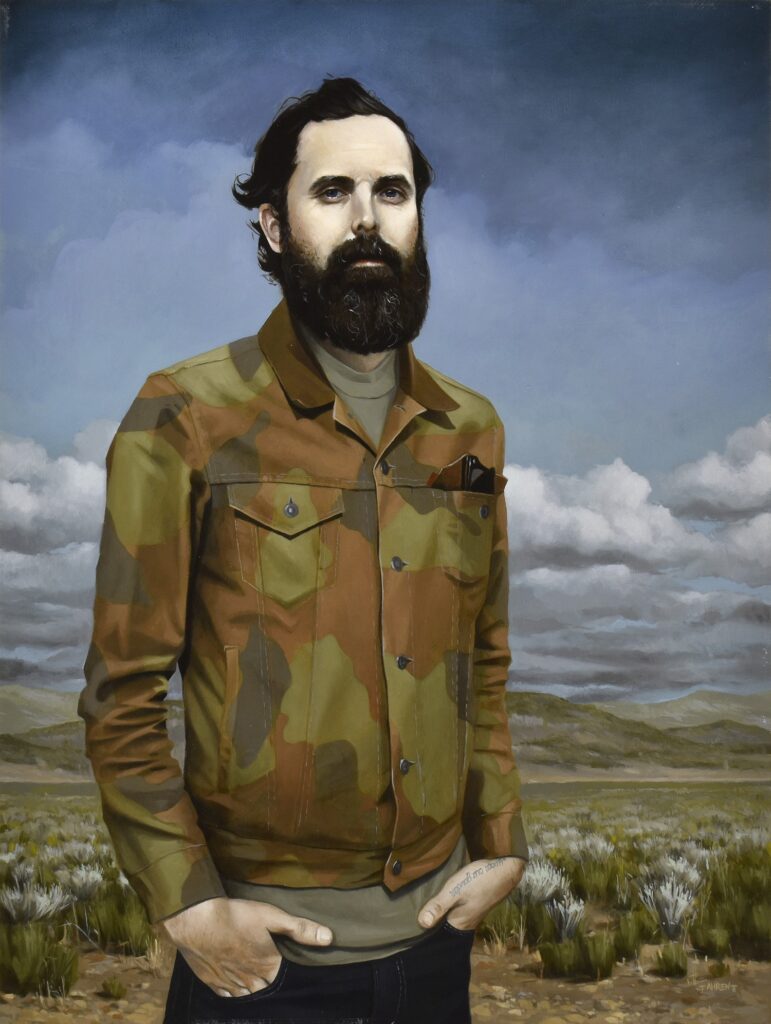 Reverential Mimicry - Washoe Valley, oil on panel, 24 x 18 inches