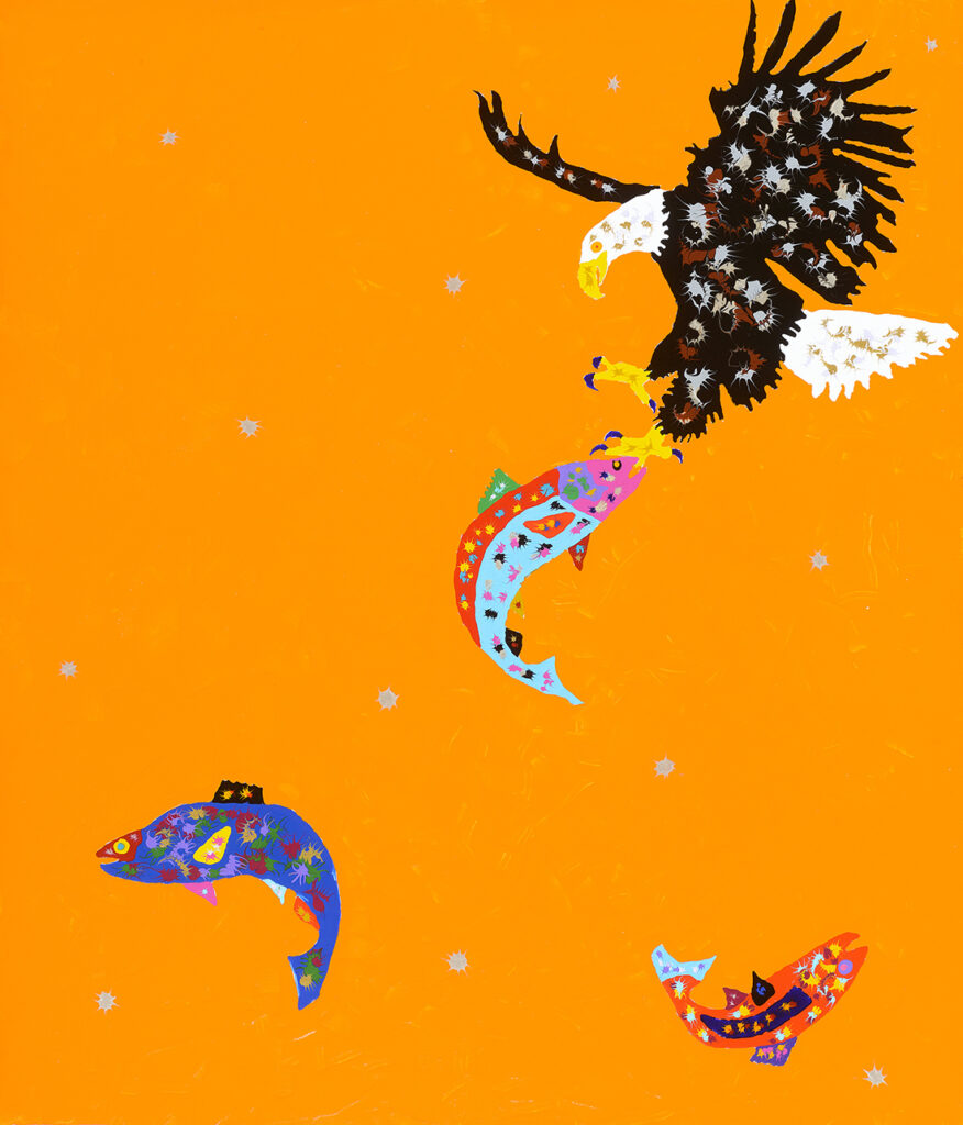 Joe Fay, Eagle Lake, acrylic on canvas, 56 x 48 inches, $9,000