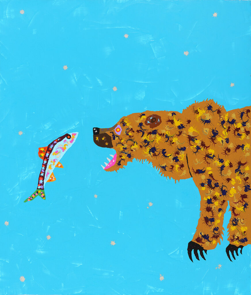 Joe Fay, Grizzly Creek, acrylic on canvas, 56 x 48 inches, $9,000