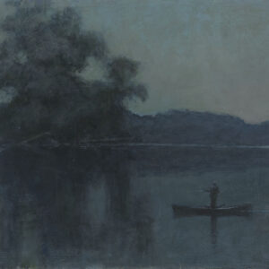 Fishing in the Dark, oil on board, 14 x 20 inches, $12,000