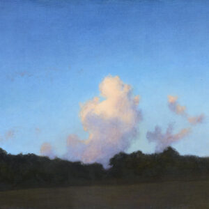 Stray Clouds at Sunset, oil on board, 14 x 20 inches, $12,000