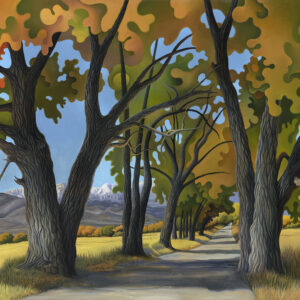 Cottonwood Canopy, oil on linen, 18 x 20 inches