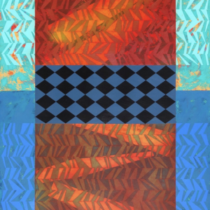 Linden, acrylic on rag matboard, 47.5 x 36 inches