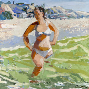 Linda Christensen, Seacliff, oil on canvas, 36 x 36 inches