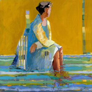 Linda Christensen, Water, oil on canvas, 36 x 36 inches