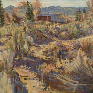 Ron Arthaud, Colors of Fall, oil on canvas, 28 x 72 inches, $4,450