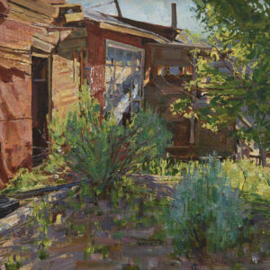 Ron Arthaud, Desert Salmon, oil on canvas, 14 x 26 inches, $1,750
