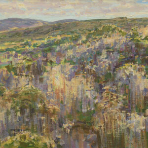 Ron Arthaud, Fall Rabbitbrush, oil on canvas, 16 x 26 inches, $1,850