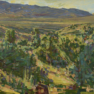 Ron Arthaud, Summer Green, oil on canvas, 16 x 60 inches, $3,250