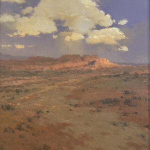 David Griffin, Waiting for the Thunder, oil on linen, 20 x 16 inches, $5,000