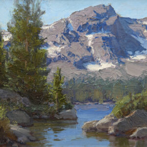 Jean LeGassick, A Fine Day at the Lake, oil on canvas on board. 7.5 x 9.5 inches, $1,300