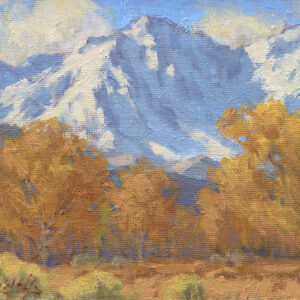 Jean LeGassick, Fall's Grand Finale, oil on canvas board, 6 x 8 inches, SOLD