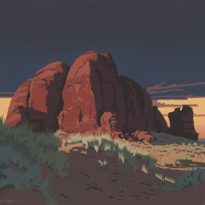 Billy Schenck, Utah Landscape #21, oil on canvas, 26 x 26 inches, $15,000