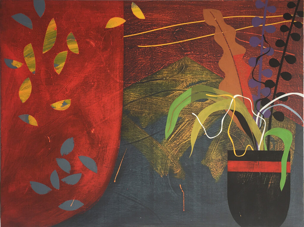 Future Perfect, mixed media on panel, 30 x 40 inches, $3,300