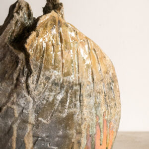 Condon (detail), ceramic, 20 x 13 x 22 inches, SOLD