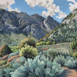 View From Grant Lake, oil on linen, 22 x 32 inches, SOLD